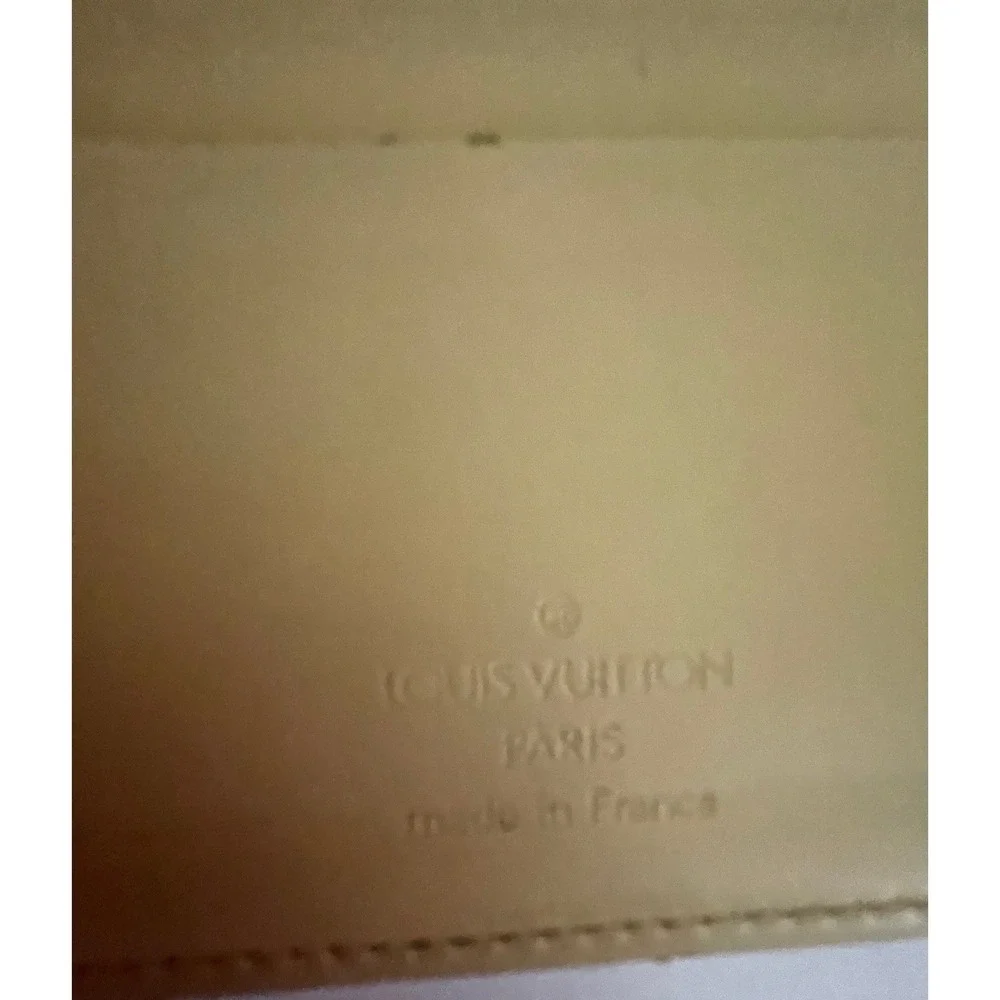 Louis Vuitton Epi Leather Card Holder Vanilla Yellow ID Window Wallet France#648